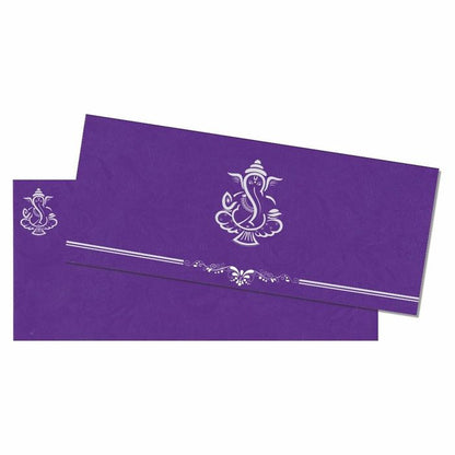 Violet Ganesha Invitation Card-King of Cards