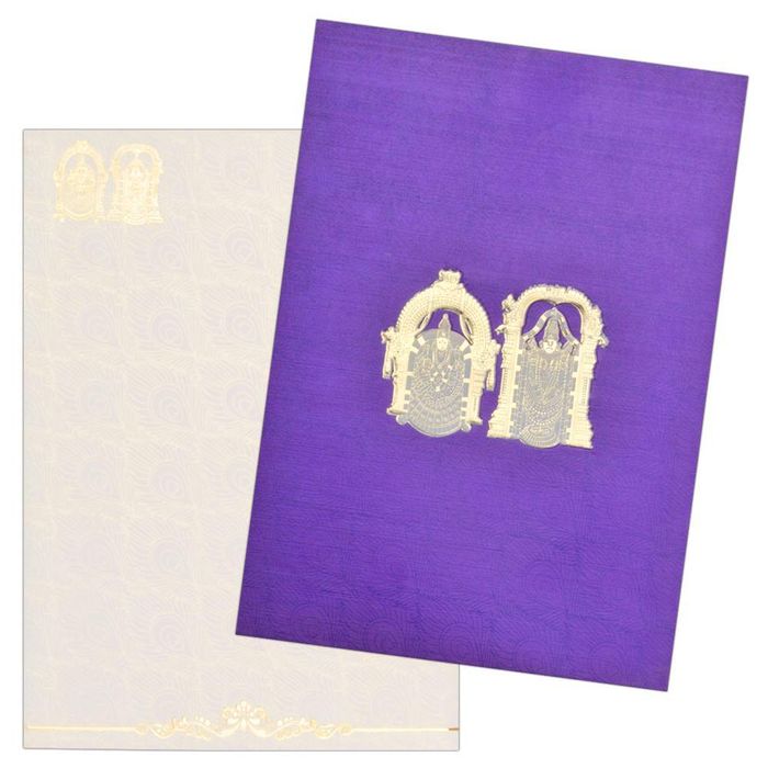 Balaji Padmavathi Blessed Wedding Card-KNK2416-King of Cards