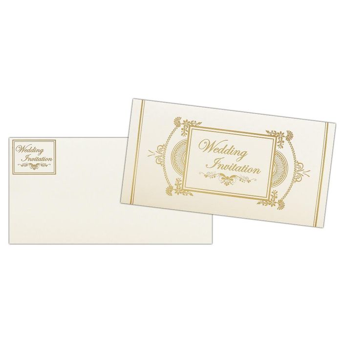 Invitation Card - Simple Yet Elegant Wedding Invitation Card-KNK2496-King of Cards