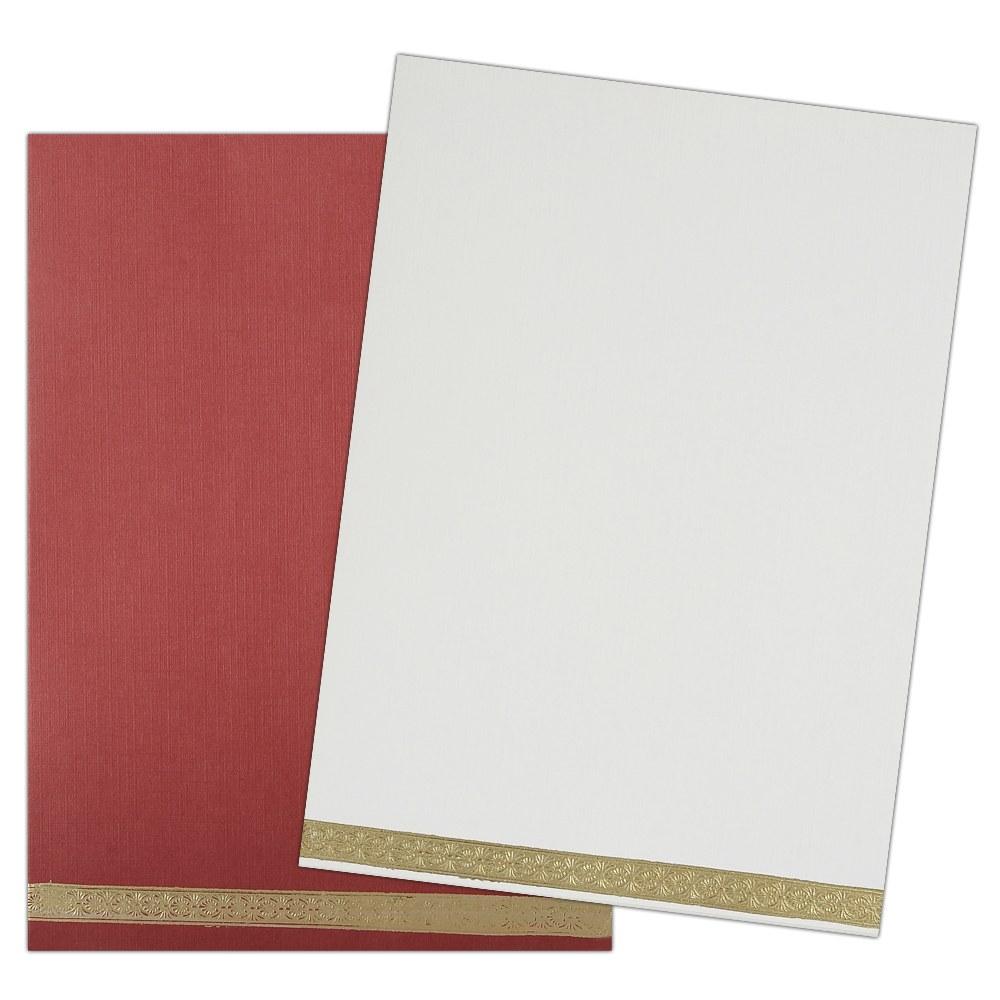 Invitation Card White Single Sheet Invitation Card
