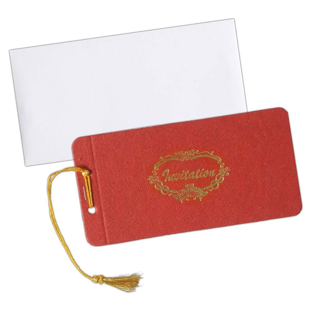 Invitation Card - Golden Designer Handmade Invitation Cards-KNK2629