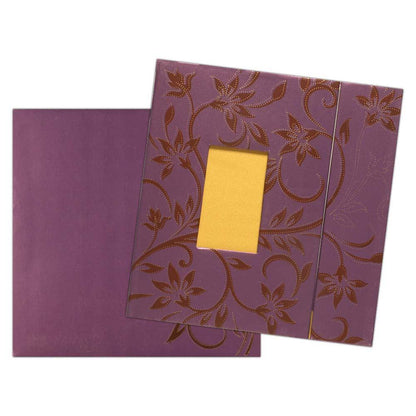 Invitation Card - Royal Purple Invitation Card-KNK2646