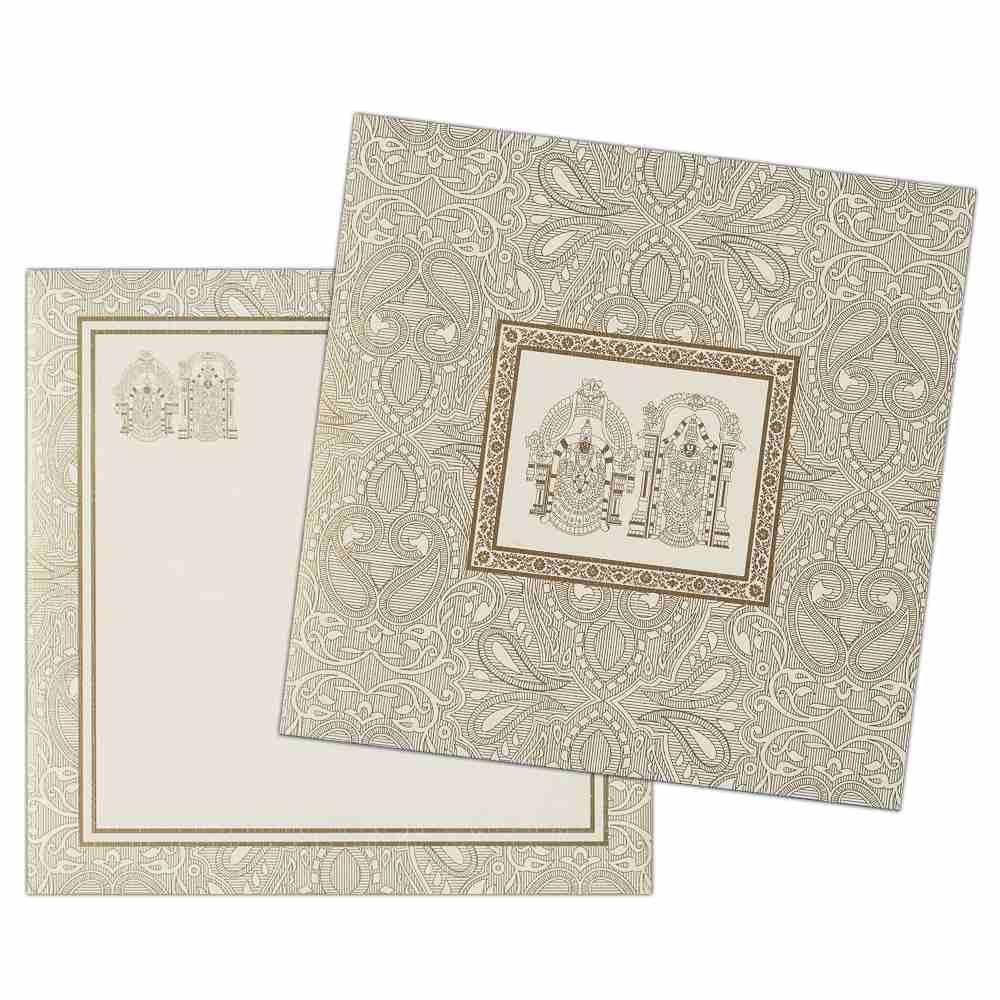 Invitation Card - Classic Balaji Alamelu Wedding Invitation Card-KNK2774