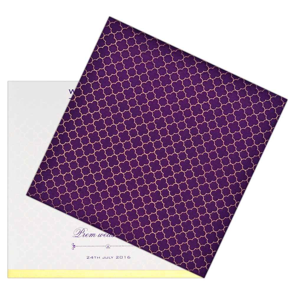 Violet Invitation Card-KNK2909