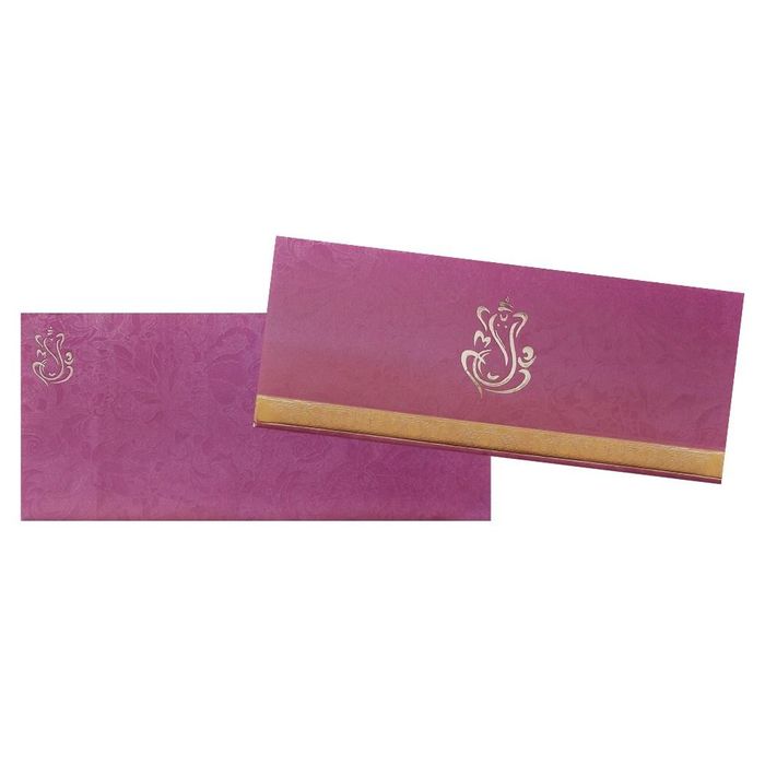 Pink Ganesha Personal Invitation Card-King of Cards