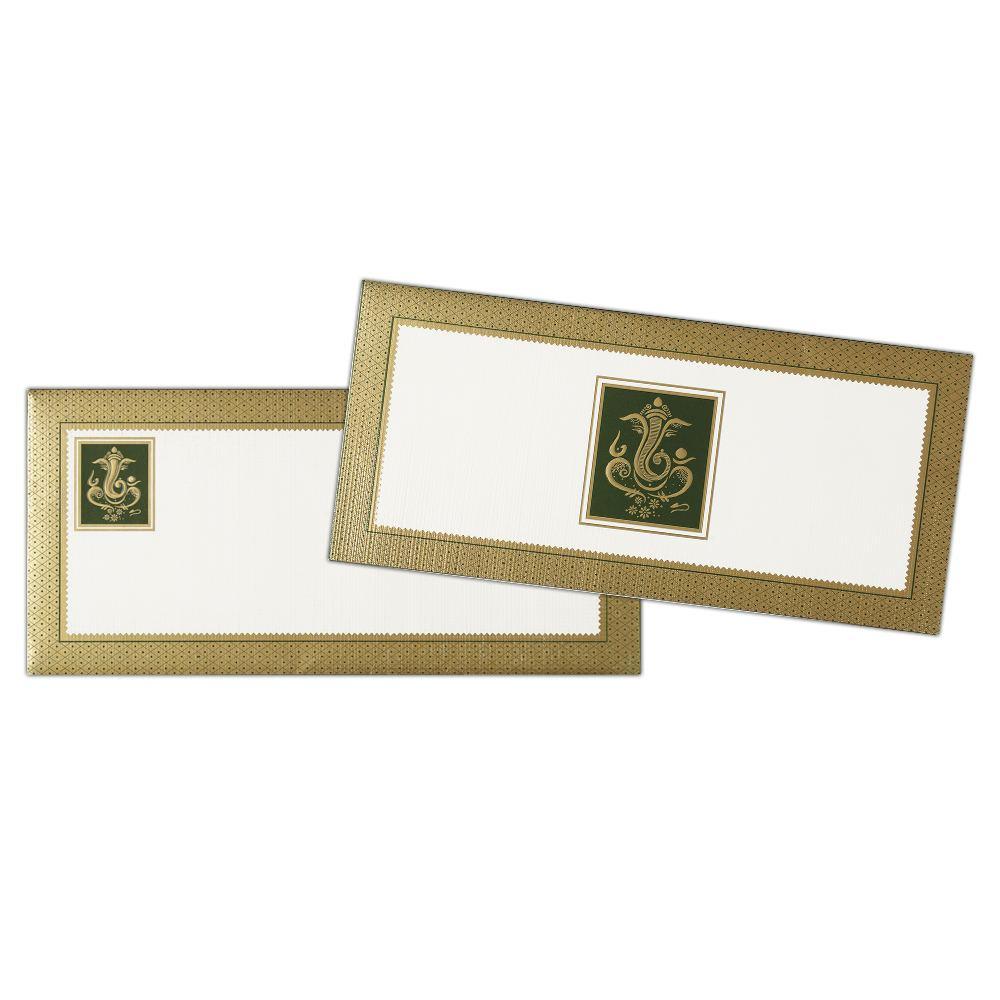 Invitation Card - Horizontal Ganesha Wedding Invitation Card-KNK3194