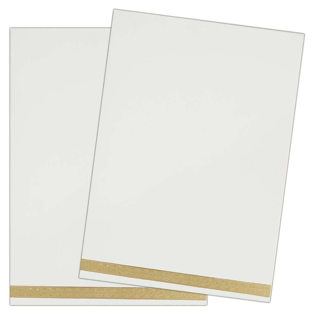 Dazzling White Shading Single Sheet Wedding Card