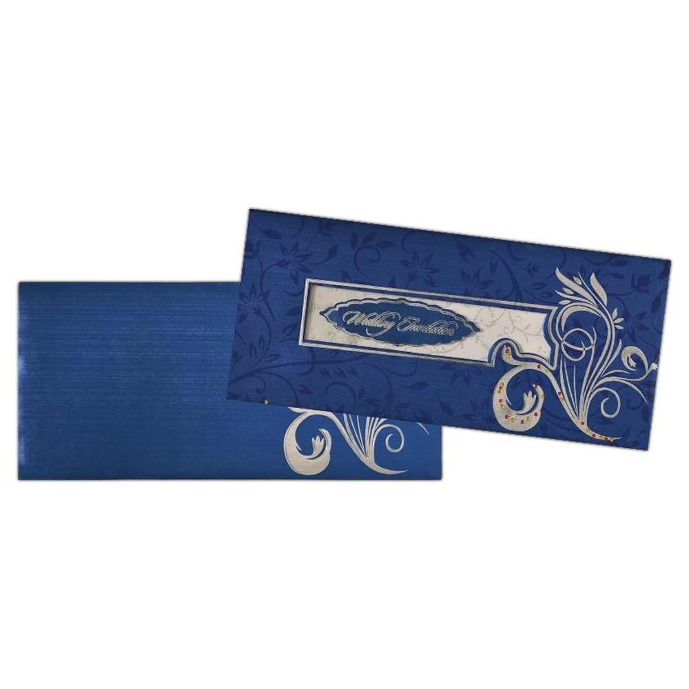 Invitation Card - The Royal Invitation in Royal Blue-KNK3454
