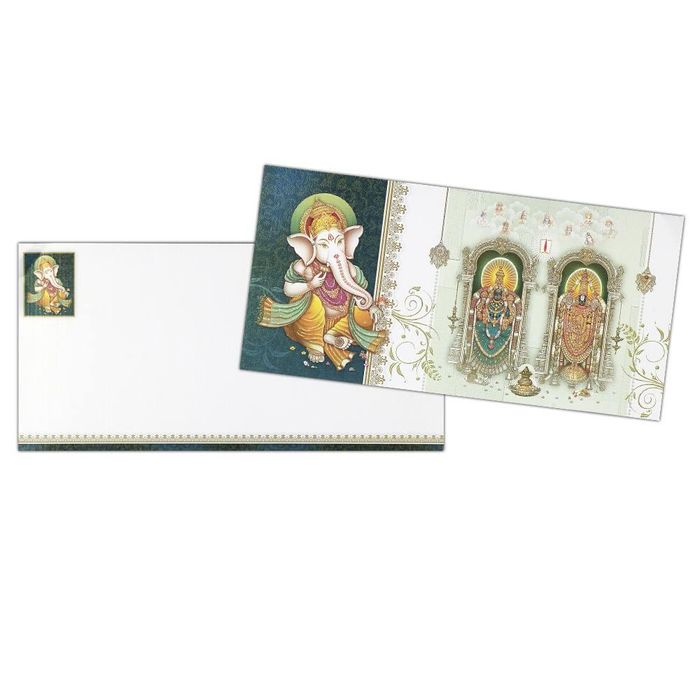 Invitation Card Radha Krishna Metallic Wedding Card-King of Cards