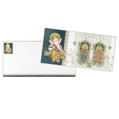 Invitation Card Radha Krishna Metallic Wedding Card-King of Cards