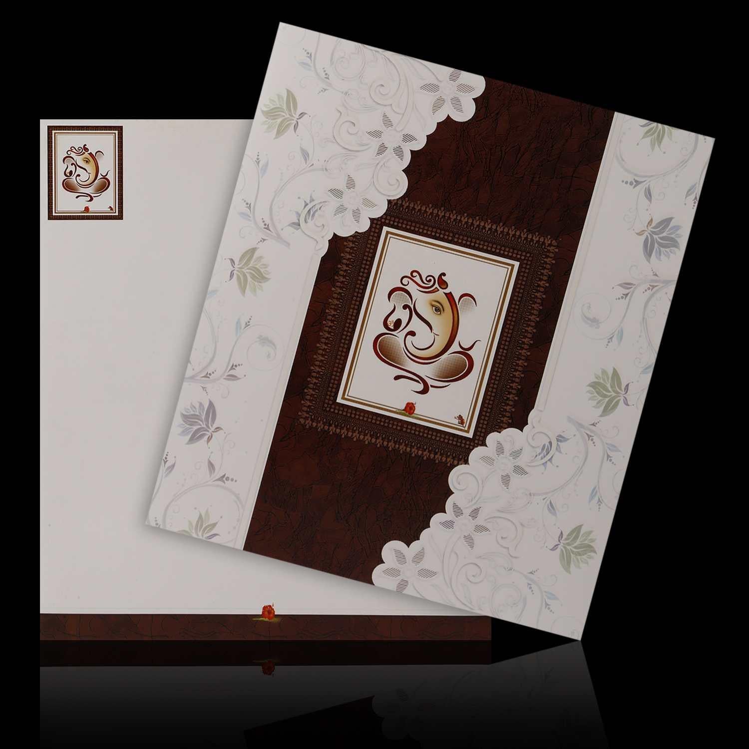 Well Groomed Ganesha With Sandal Shaded Card-KNK3905