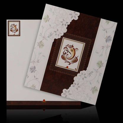 Well Groomed Ganesha With Sandal Shaded Card-KNK3905