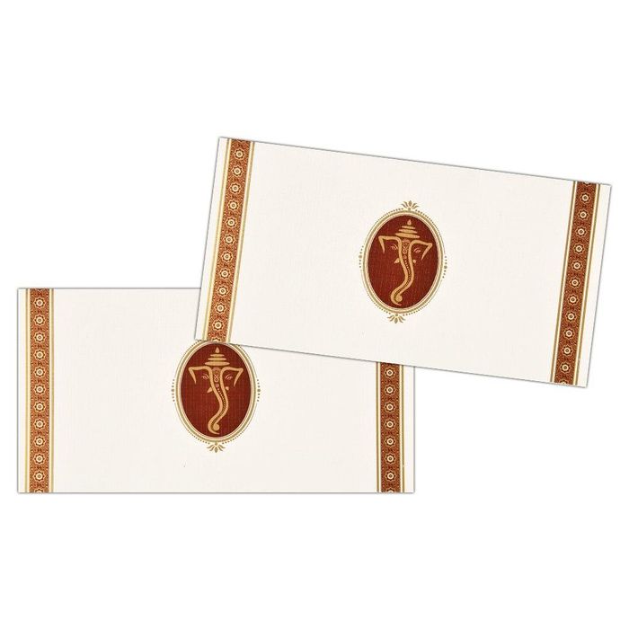 Invitation Card - Standard Horizontal Ganesha Wedding Invite-KNK4223-King of Cards
