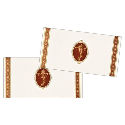 Invitation Card - Standard Horizontal Ganesha Wedding Invite-KNK4223-King of Cards