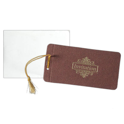 Brown Personal Invitation Card