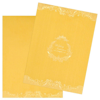Beautiful Gold Shading with Gold Foiling Wedding Card