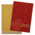 Invitation Card - Red Floral Satin Wedding Card-KNK4721