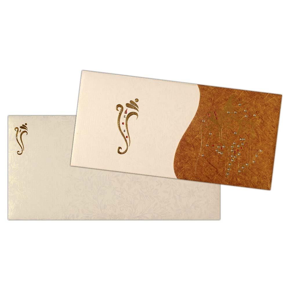 Invitation Card - Gold and Serene Invitation Card-KNK4738