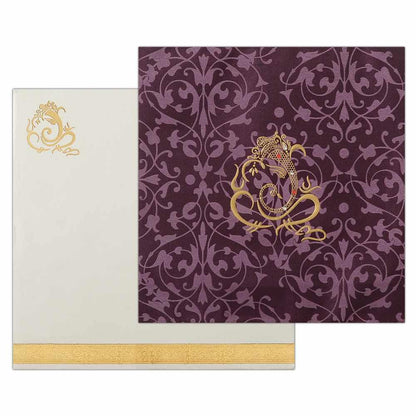 Invitation Card - Exclusive Designer Hindu Wedding Card-KNK4975