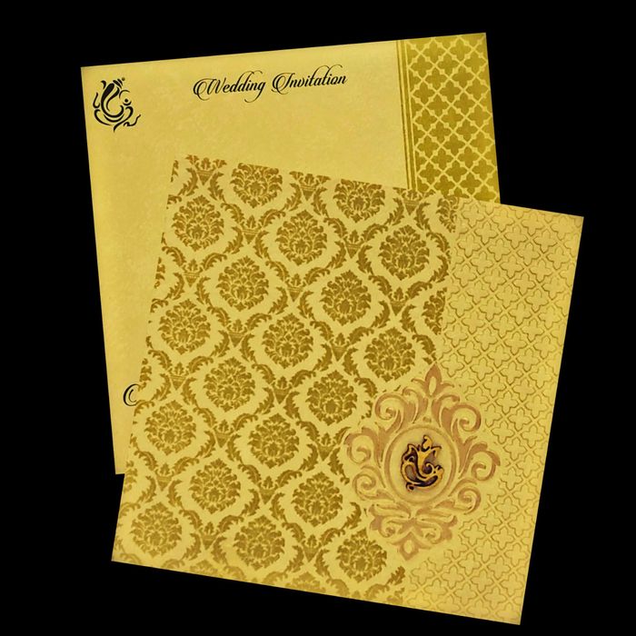 Attractive Light Green Shading With Designer Invitation Card - KPBN2330-King of Cards