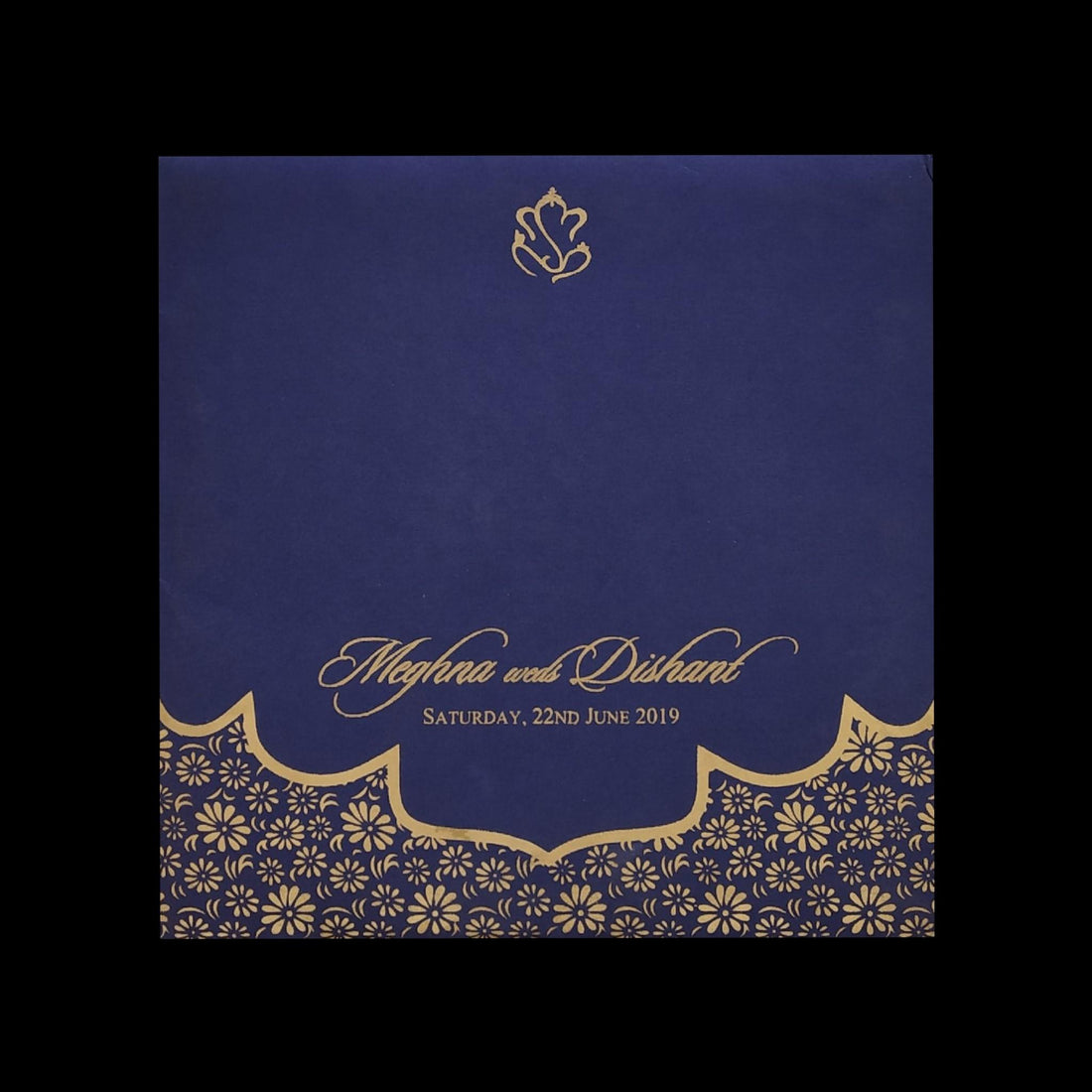 White Floral Grace Wedding Invitation-KPR06620