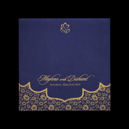 White Floral Grace Wedding Invitation-KPR06620