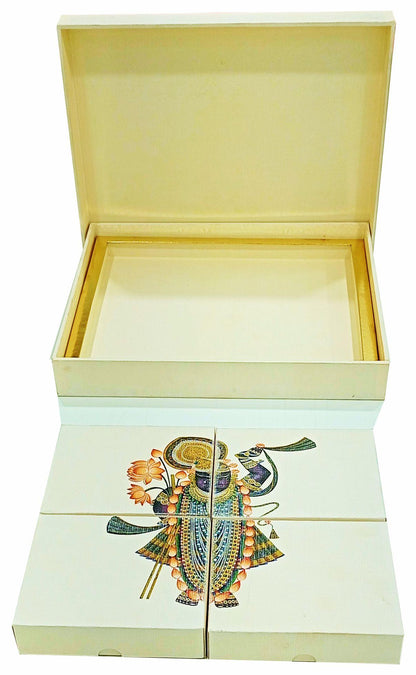 Cream Ultra Premium Tree Pattern With Nature Theme-KNKUP031