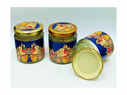 Royal Blue Ultra Premium Floral Design in Scodix-KNKUP032