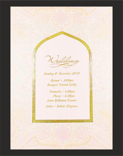 Cream Ultra Premium Laser Cut Luxury Invitation Box-KNKUP038