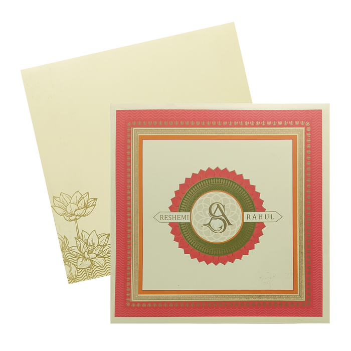 Lime Green Padded Wedding Card-King of Cards