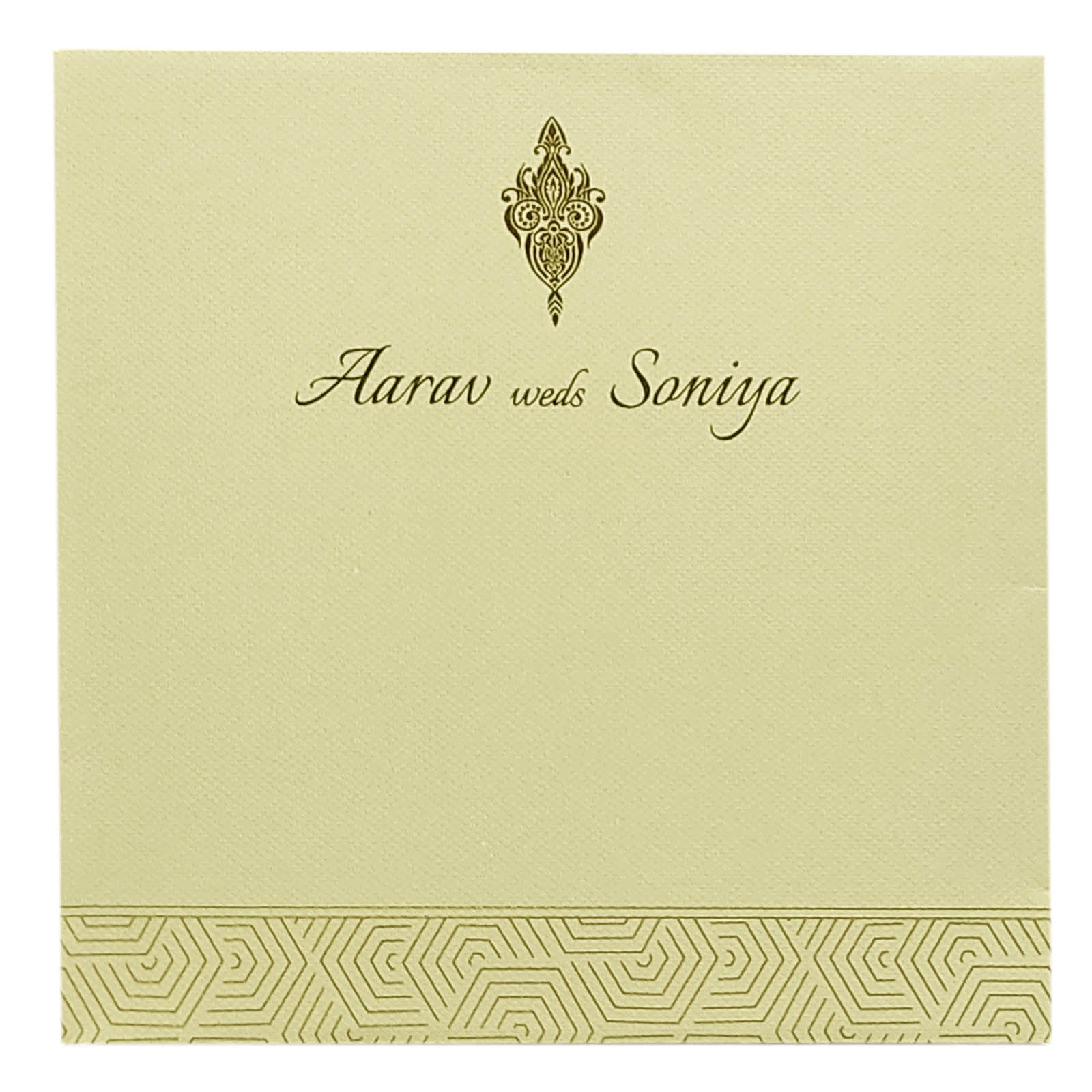 Light Grey Floral Invitation Card-KRC29102