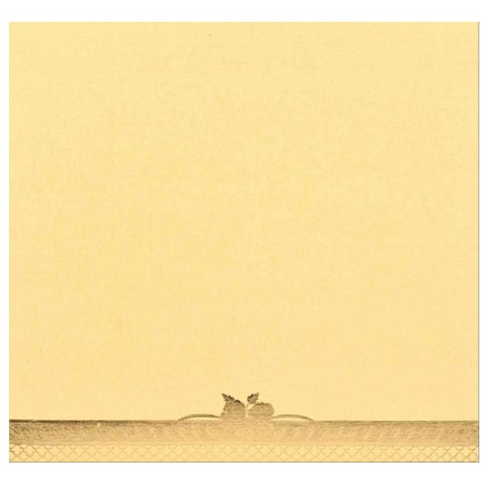 Cream Metallic Wedding Invitation-King of Cards