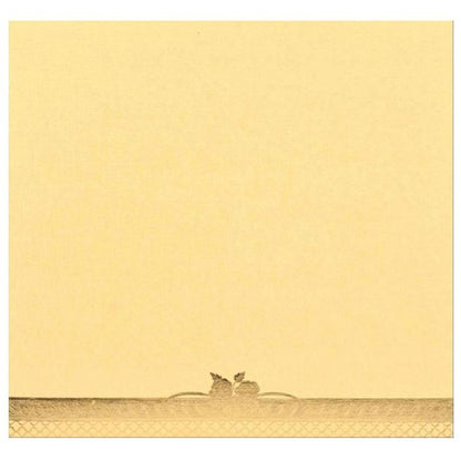 Cream Metallic Wedding Invitation-King of Cards