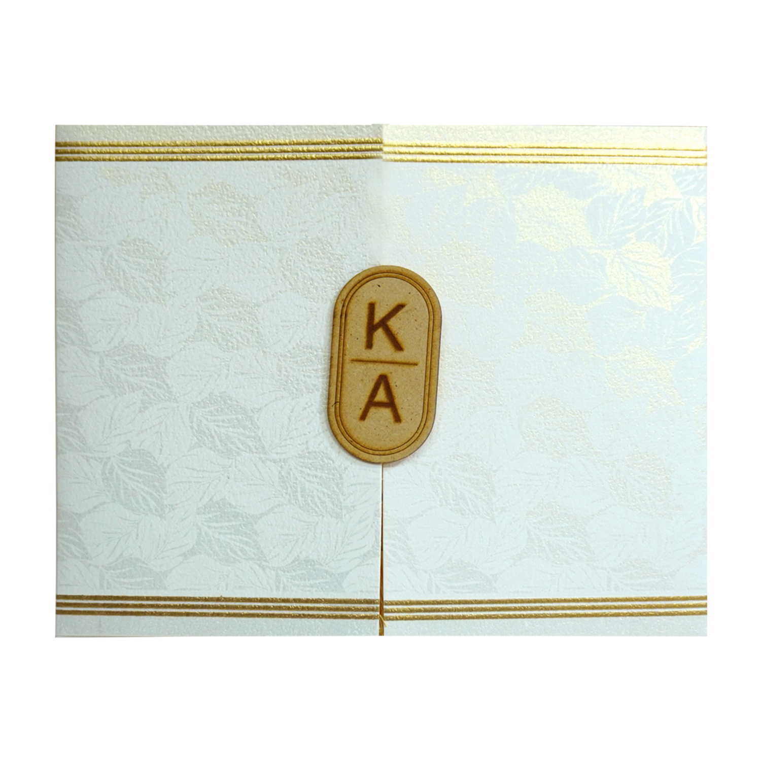 Silky White Wedding Card-KRC30150