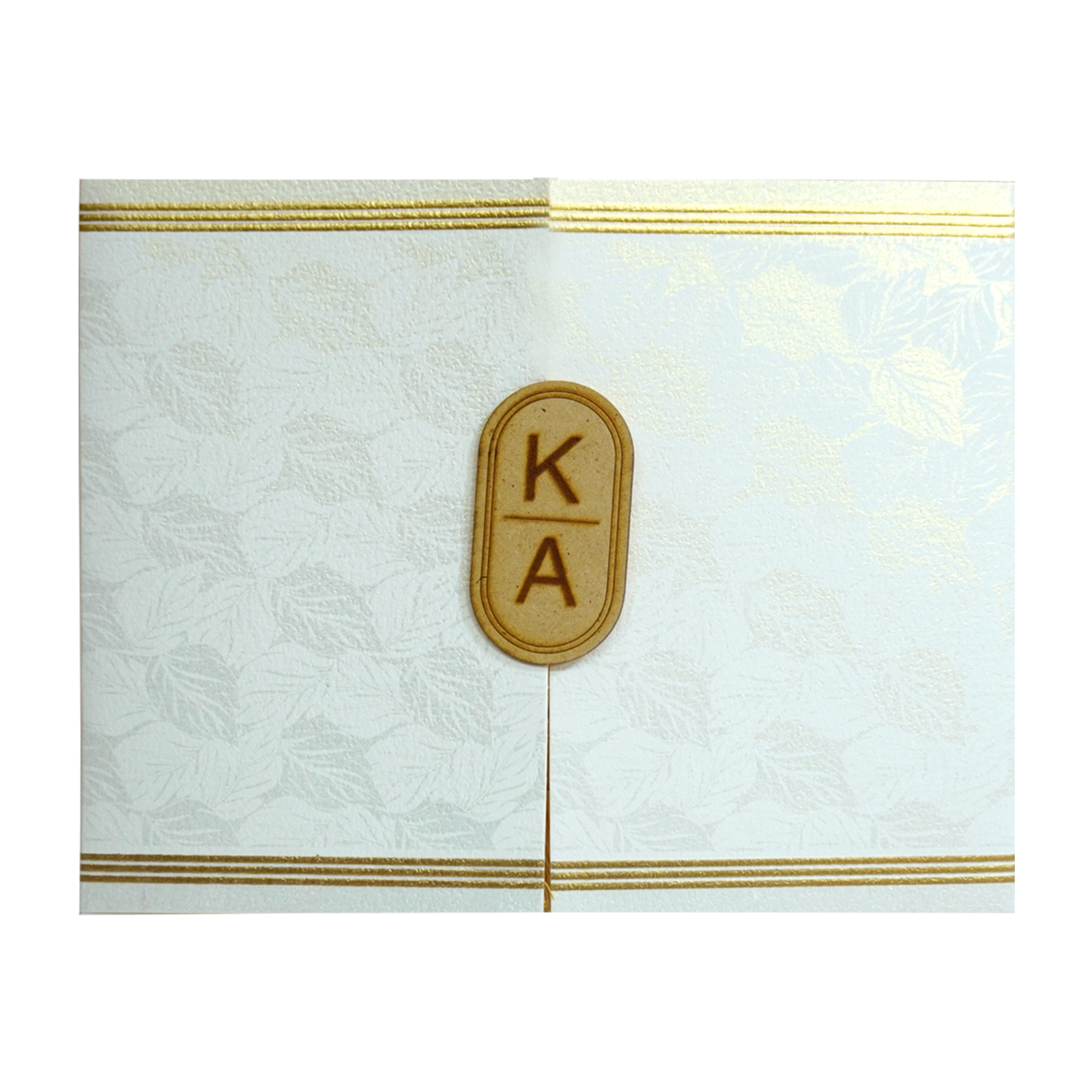 Silky White Wedding Card-KRC30150