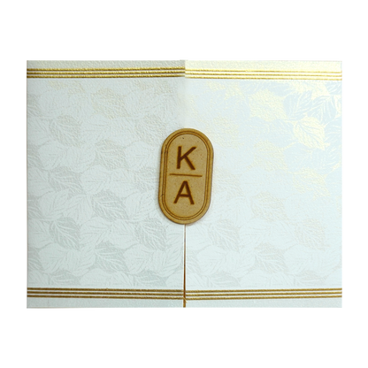 Silky White Wedding Card-KRC30150