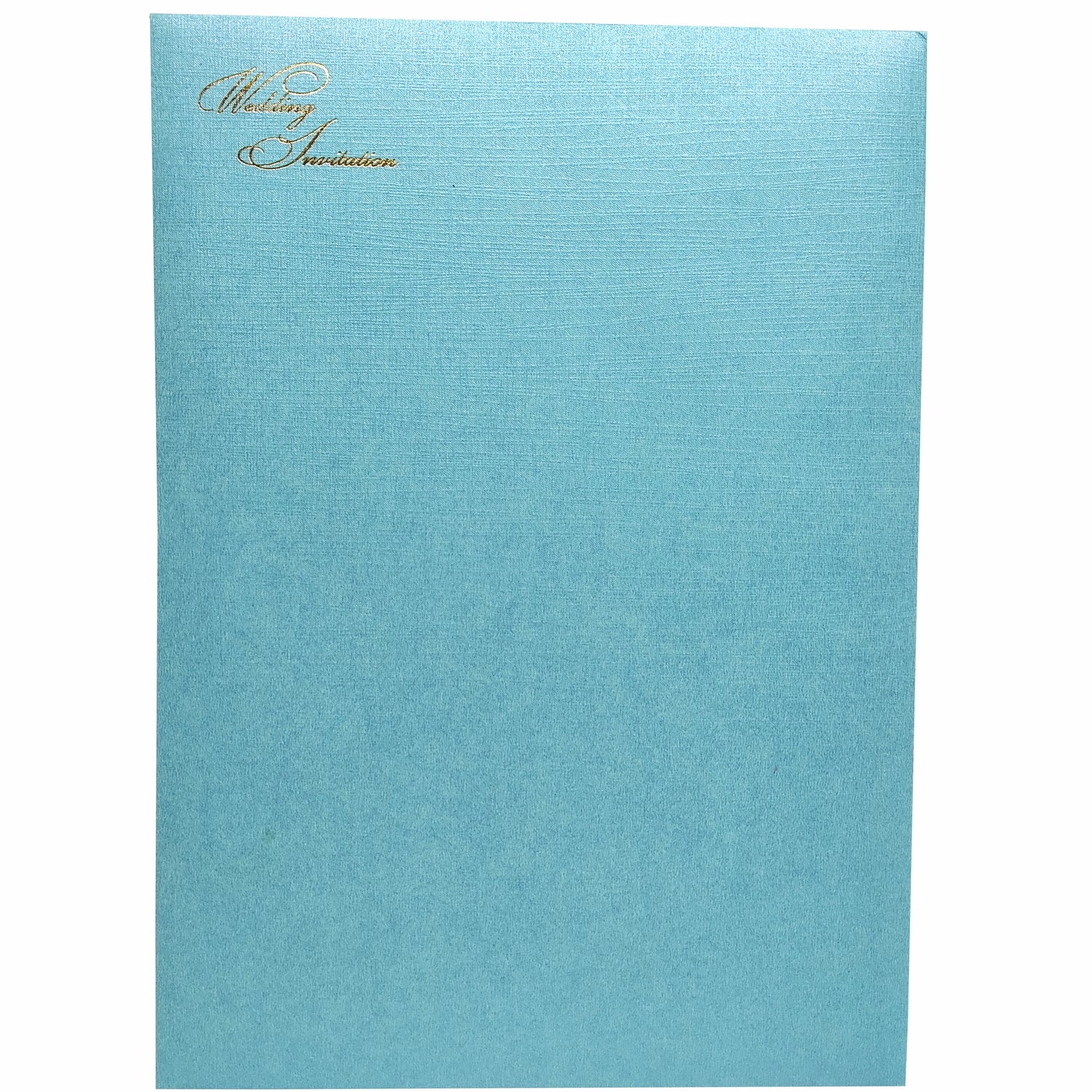 Light Blue Die Cut Floral Invitation Card-KNCW17BI