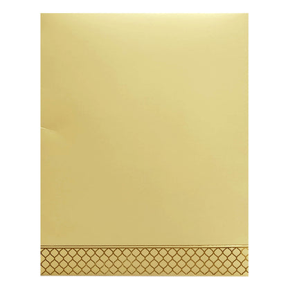 Sandal Embossed Ganesha Invitation Card-KNK4202C