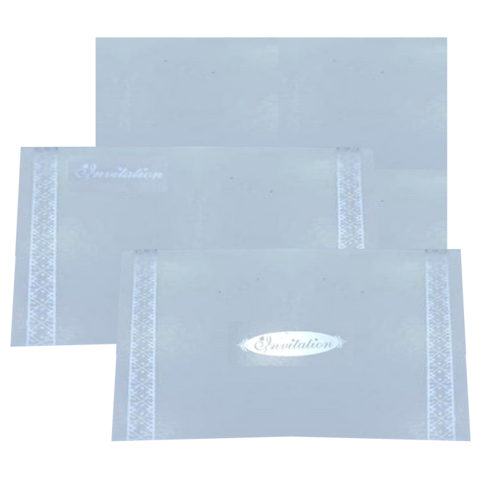 Elegant and attractive Grey personal envelope with floral border invitation card! Buy now! &amp;