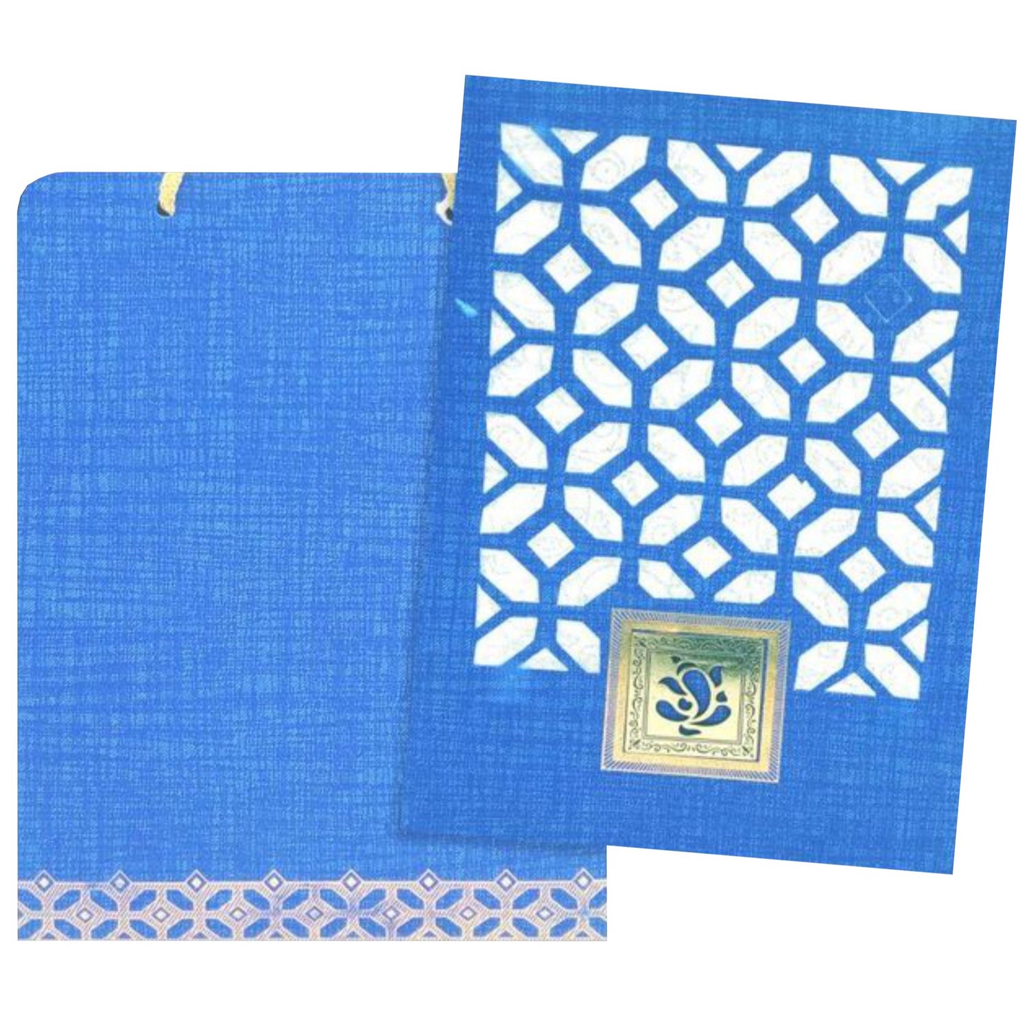 Blue Die Cut Square Ganesha Card-King of Cards