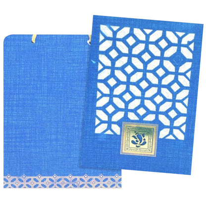 Blue Die Cut Square Ganesha Card-King of Cards