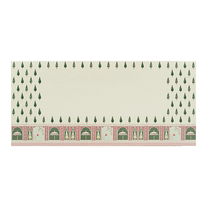 Cream Ethnic Leaf Pattern Money Envelope - KRCE5220