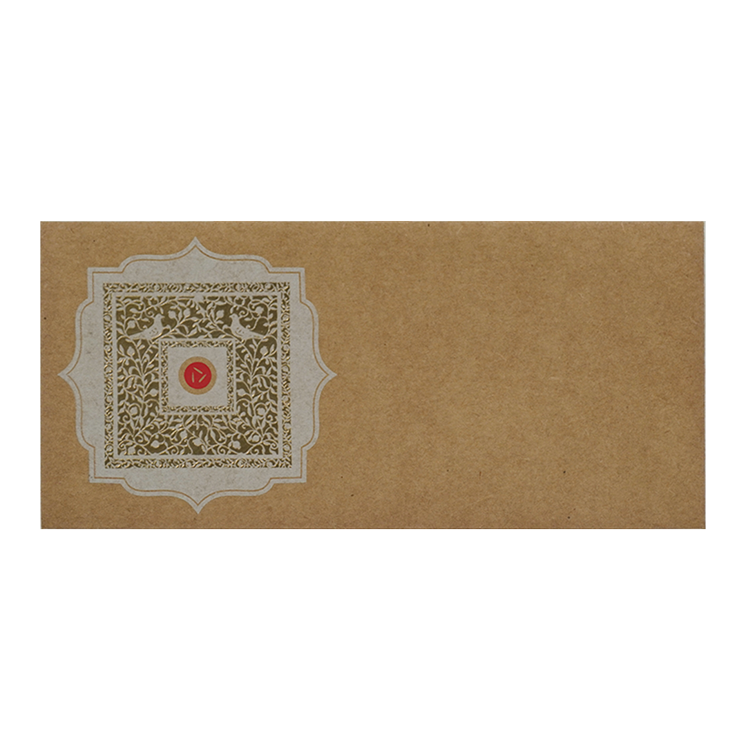 Brown Gold Foiling Money Envelope - KRCE2180