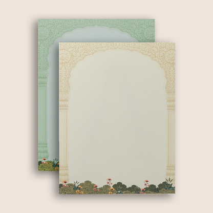 Cream Palace Peacock Wedding Card - KAA05190