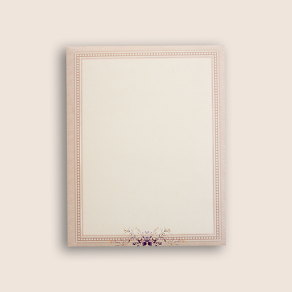 Pastel Pink Floral Wedding Card - KNKJ1139