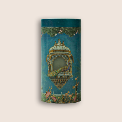 Blue Peacock Palace Return Tin Gift-GNT9909
