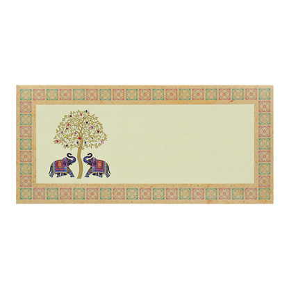 Cream Elephant Tree Money Envelope - KRCE3960