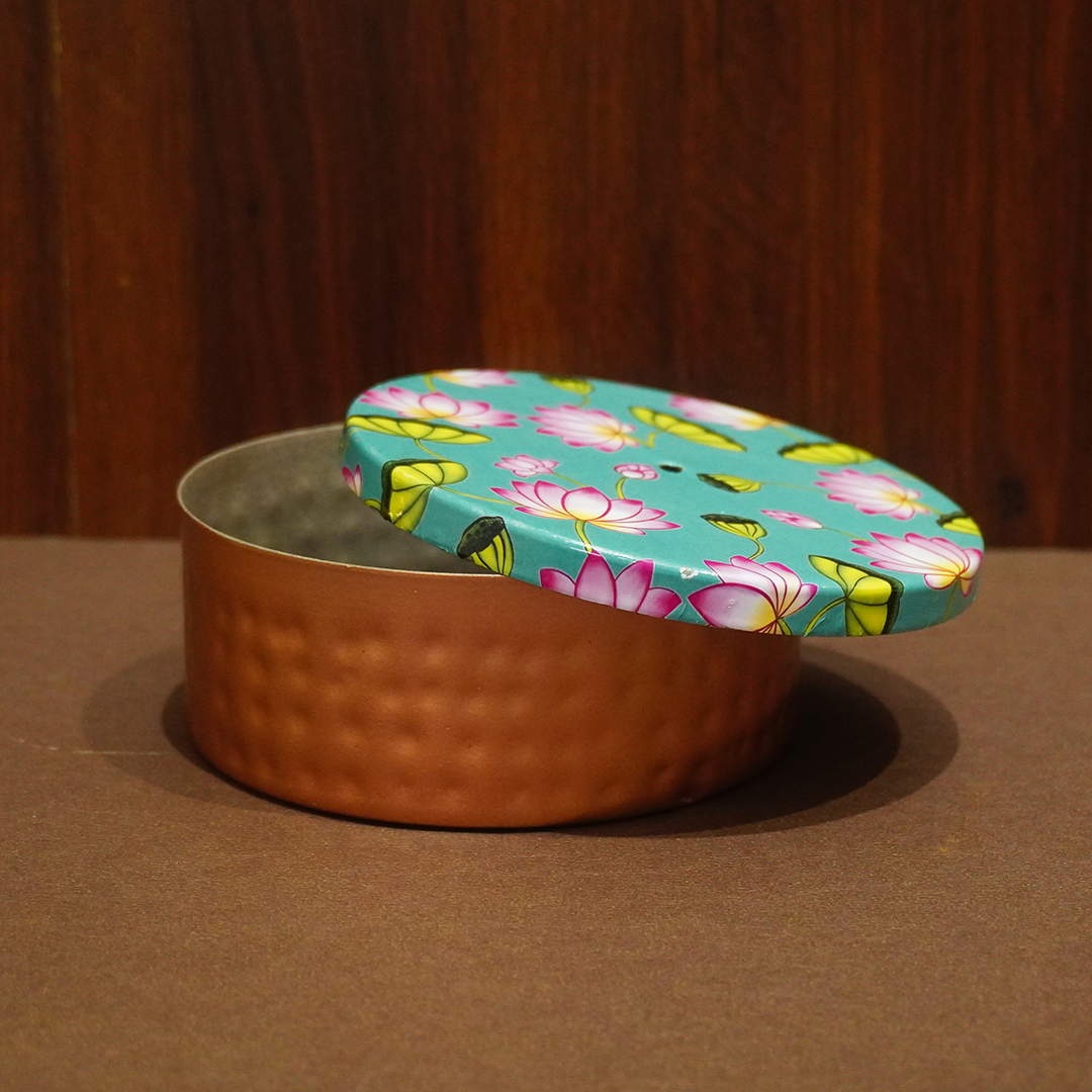 Lotus Bloom Copper Jar-King of Cards