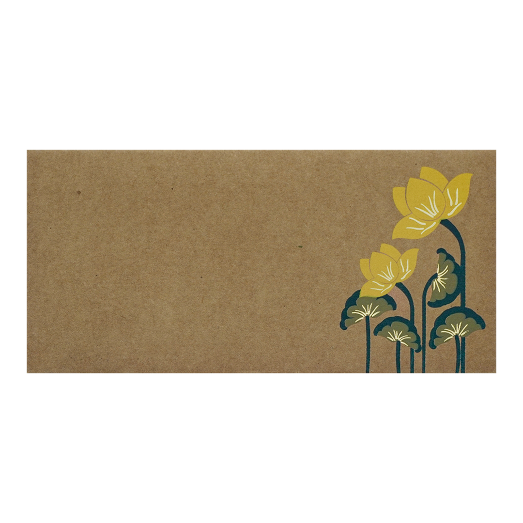 Brown Lotus Money Envelope - KRCE2090