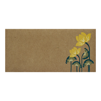 Brown Lotus Money Envelope - KRCE2090
